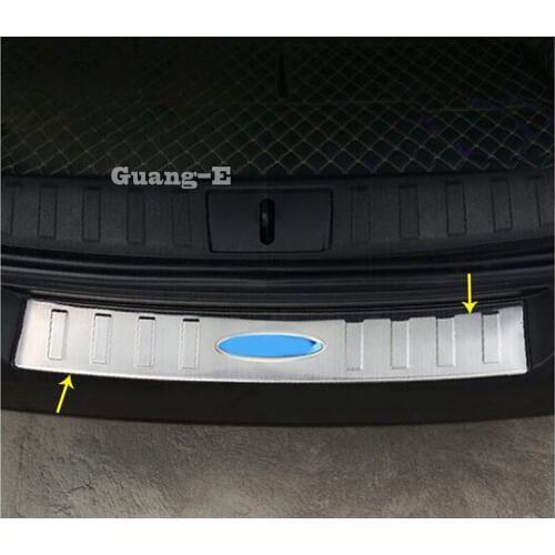 For Jeep Renegade 2016 2017 2018 2019 2020 Car Body Outside Rear Bumper Trim Stainless Steel Scuff Sill Trunk Plate Pedal 1pcs