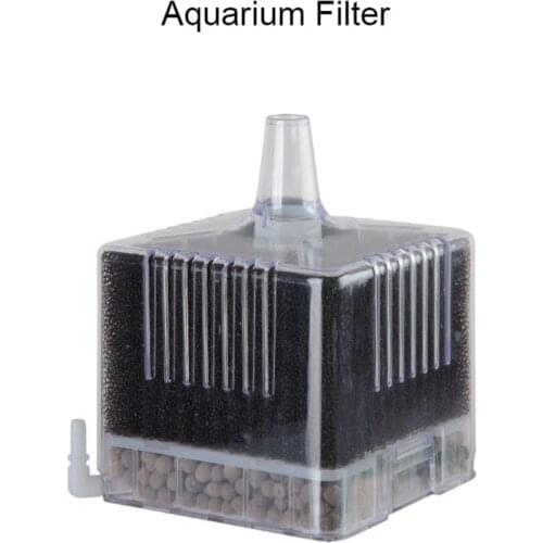 1pcs Aquarium Fish Tank Filter Transparent Biochemical Sponge Filter Aquarium Water biological Filter