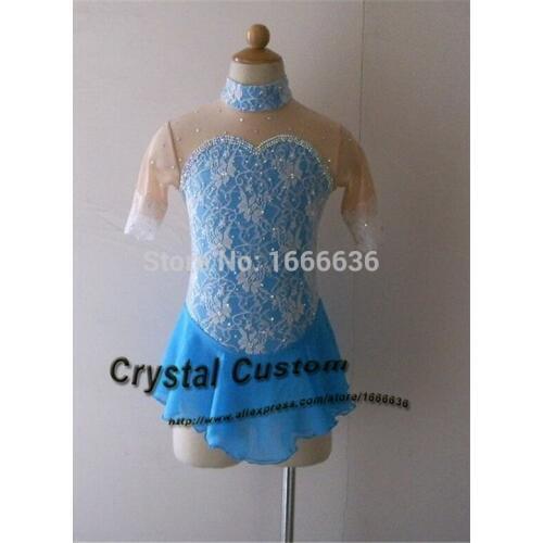 Hot Sales Blue Figure Skating Dress Hot New Brand Ice Skating Dress For Competition Customized DR3147