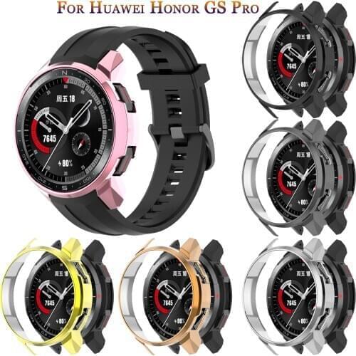 Soft Case Cover For Huawei Honor Watch GS Pro Plating TPU Protector Bumper Frame For Honor GS Pro Watch Cases Protective Shell