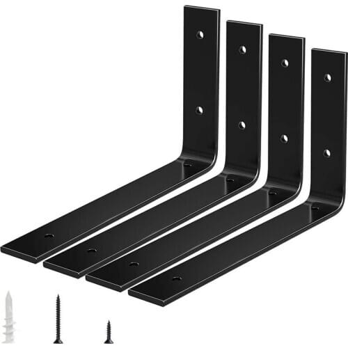 GTBL Wall Bracket Heavy Metal Steel Decorative Bracket Shelf Storage Angle Angle Bracket with Hook