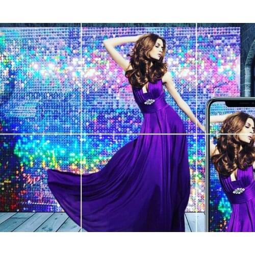 Iridescence Shimmer Wall Panel Glam Backdground Shop Window Background Board Pet Sequin Wedding Party Backdrop Stage Plate shiny