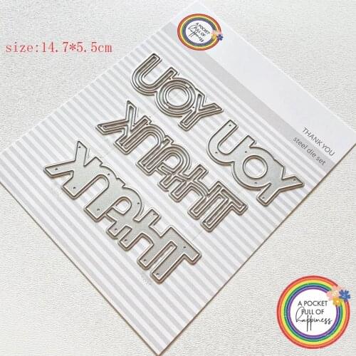 THANK YOU Word Metal die cutters for scrapbooking Dies scrapbooking Dies scrapbooking dies scrapbooking nouveau arrivage 2021