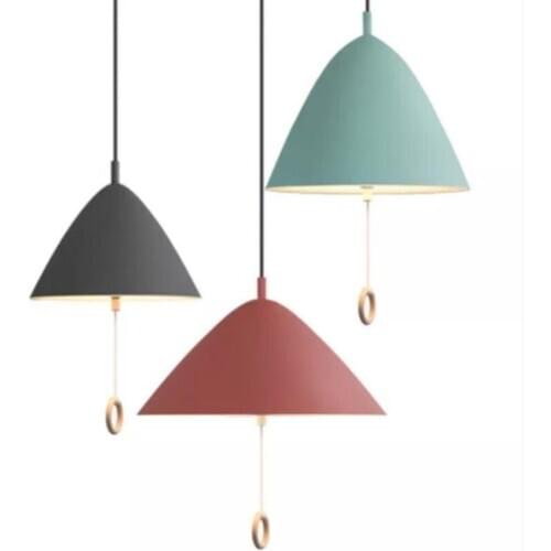 LED Pendant Lights Nordic simple modern dining room lamp bedroom bedside childrens room macaron 220v E27