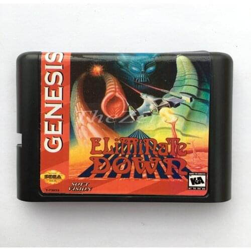 Eliminate Down EU/JAP Shell for 16 bit Game Card for Genesis System for Sega Mega Drive