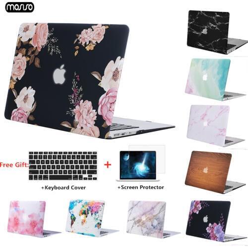 Marble Pattern Hard Laptop Case For MacBook Air 11 13 inch Pro Retina 12 13 15 With Touch Bar Shell Case For mac book Air 13.3