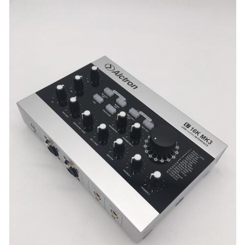 Alctron U16K MK3 USB Audio interface External Sound Card for online singing,phone singing,recording,online chatting,listen music