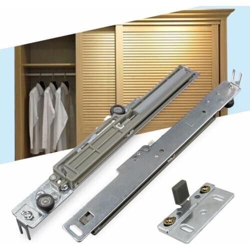 1/2Pairs(1/2Left+1/2Right)/Lot best Sliding Pocket Door Light Damper Buffer For Wardrobe Closet Cabinet Cupboard door damping