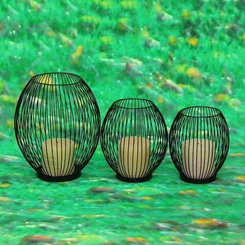 1PC Morden Metal Hollow Out Candle Holder Articles Candlestick Hanging Lantern Home Decor Gifts MK 040