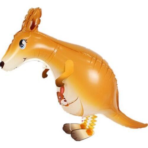 1Pc Cute Big Walking Kangaroo Pet Helium Animal Balloon Baby Shower Foil Balloon Party/Birthday/Wedding Decorations Kids Toys