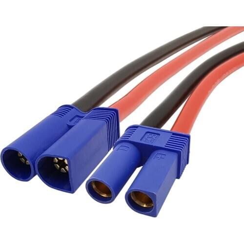 10AWG Silicone Cable EC5 Male Plug / Female Jack Wire Connector for RC Battery Toys Pigtail Wire Length 15cm 30cm 50cm