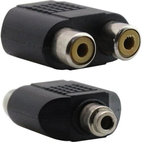 3.5 MM STEREO FEMALE TO/2 RCA female CONVERTER JACK