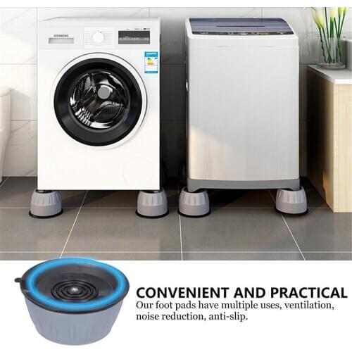 4pcs Heightening Pads Washing Machine Pads Foot Mats Furniture Pad Supplies