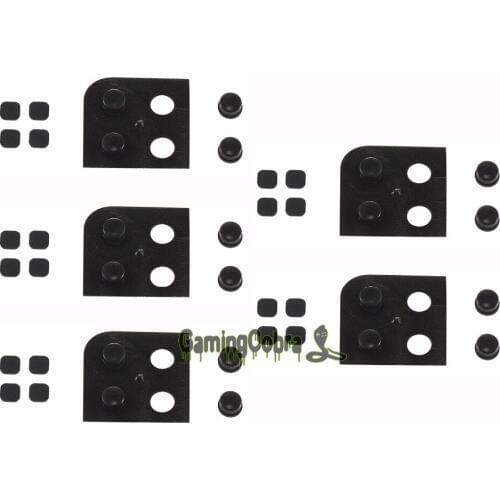 5 Set Square Plug Pad Rubber Screw Screen Block Plug for Nintendo 3DS LL 3DS XL