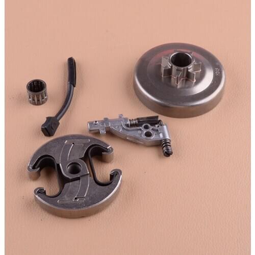 537291702 5pcs 7T Clutch Drum Bearing Oil Pump Pressure Line Kit Fit For Husqvarna 455 460 Rancher Chainsaw