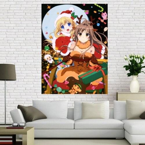 Amagi Brilliant Park Poster Wall For Living Room Art Poster Decoration Canvas Fabric Cloth No Frame Morden Home Decor A12.2