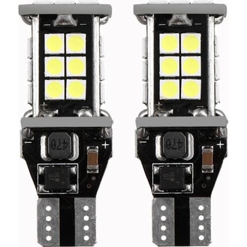 10pcs/lot T15 W16W 921 912 Car light Bulbs 3030 24leds CANBUS Car Backup Reserve Lights Bulb Tail Lamp Turn Signal Lights