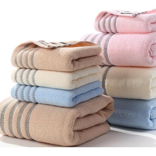 Pure cotton bath towels, adult men and women, large household towels, soft, absorbent and quick-drying