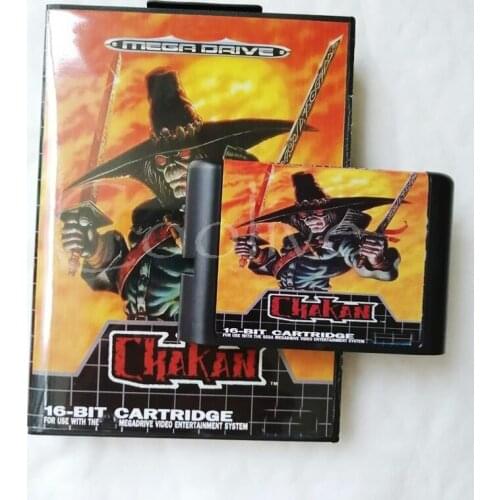 Chakan for 16 bit Sega Genesis/Megadrive Video Game Cartridge Console with Retail Box