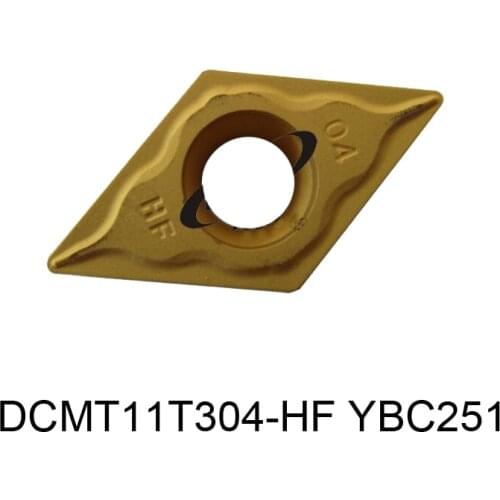 Original CT DCMT11T304-HF YBC251 Carbide Inserts Turning Tools for finishing Steel DCMT 11T304 CNC Lathe Cutter Tools