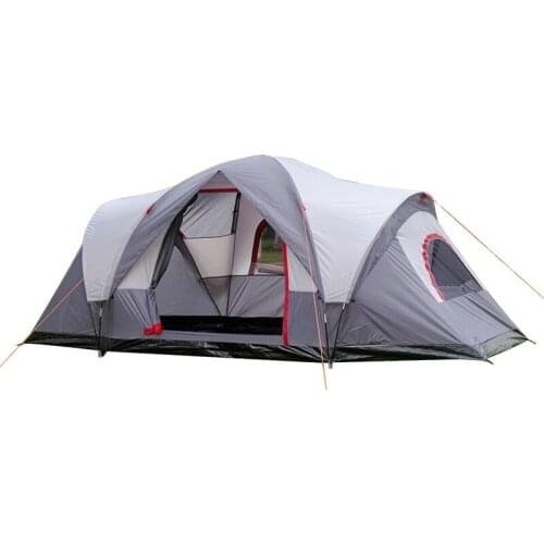 Outdoor Portable Camping Tent For 5-6 People, Two Bedrooms And One Living Room, Easy To Build Waterproof Sunshade