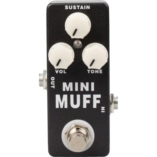 MOSKY MINI MUFF01 Fuzz Guitar Pedal Harmonic Distortion/Sustainer Muff Pi True Bypass