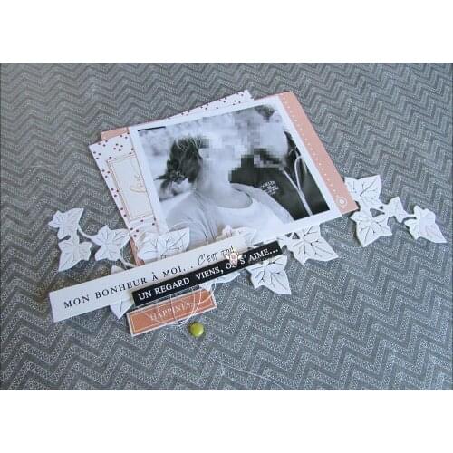 Mmao Crafts Metal Steel Cutting Dies New Leaf strip decoration Stencil For DIY Scrapbooking Paper/photo Cards Embossing Dies