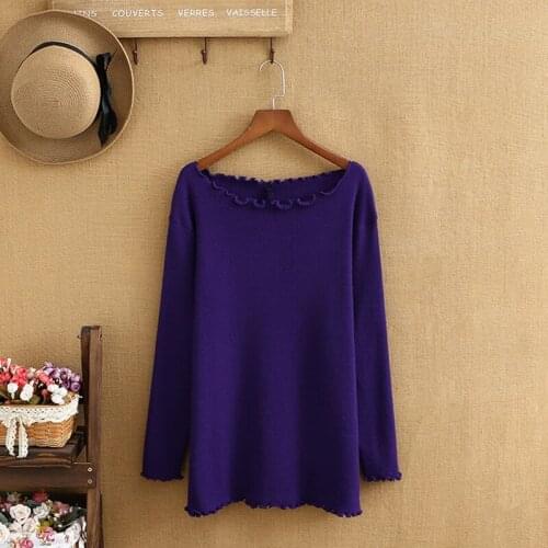 Plus Size Sweater For Women High Quality Stretch Knitted Fabric Large Size Autumn And Winter Bottoming Shirt For Fat Ladies Wear