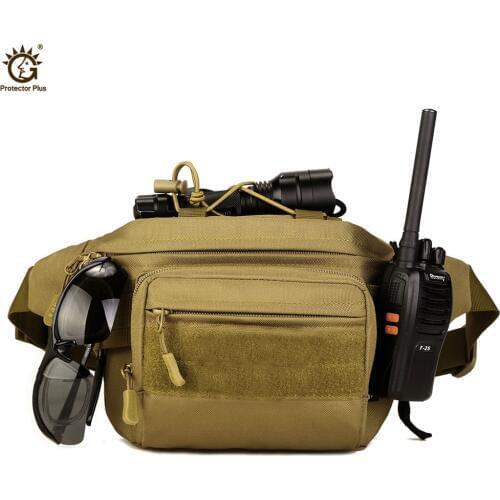Tactical Molle Bag Waterproof Waist Pack Fanny Pack Hiking Fishing Sports Hunting Waist Bags Tactical Sports Bag Belt