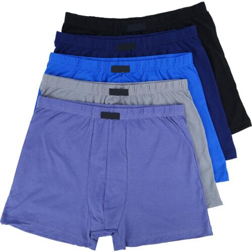 4pcs Plus Size Boxer Men High Waist Underpants 100 Cotton Sexy Man Underwear Boxer Panties Middle Age Old Male Bielizna Meska