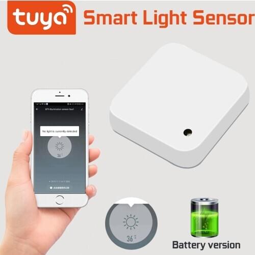 Tuya Wifi/Zigbee Smart Light Sensor Battery powered Smart Home Light/Curtain automation Control Outdoor Waterproof SmartLIfe App