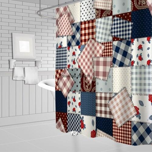 Individual stitching cloth 3d Printed Shower Curtains Set Polyester Waterproof Child Boy Bath Curtain Bathroom Screen Curtain