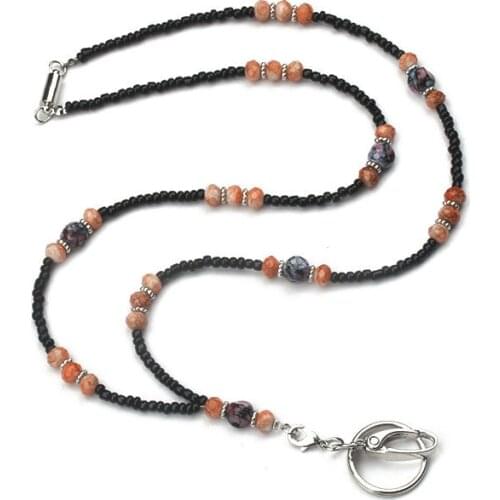 Womens Fashion ID Card Holder Clip Lanyard Chain Keys Badge Holder Key Neck Chain Lanyards Nurse Accessories