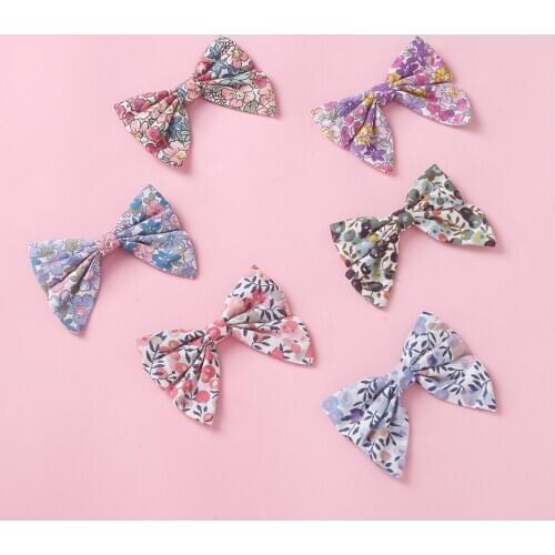 2020 New 1pcs Baby Cute Princess Hairpin hair Clip Linen print Baby Barrettes Kids Child Girls Colorful Accessories Gifts