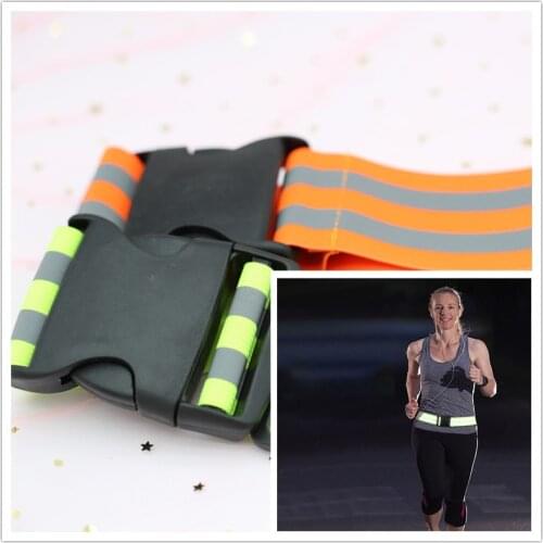 4/5cm Passive Reflective Safe Band Strap Elastic Safety Belt Night Running Sports Walking Biking Arm Waistband Armband Warning