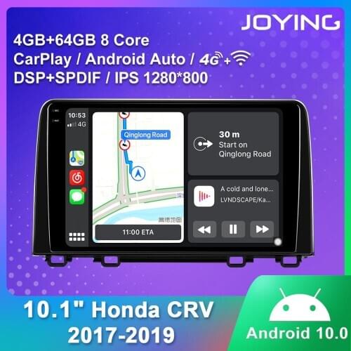 Android 10.0 10.1" car radio 4GB stereo autoradio GPS Navigation head unit video player support 4Gfor Honda CRV 2017 2018 2019