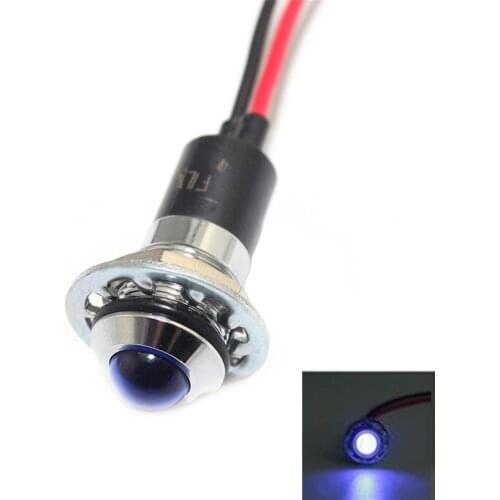 Car Signal Light Waterproof Energy Efficient LED Metal Indicator Light for Refrigeration Equipment Motorcycles Medical Facilitie