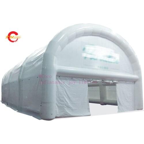 Free sea ship to port!2018 commercial air tight inflatable sealed tent for party, 12x6m good quality pvc tarpaulin white tent