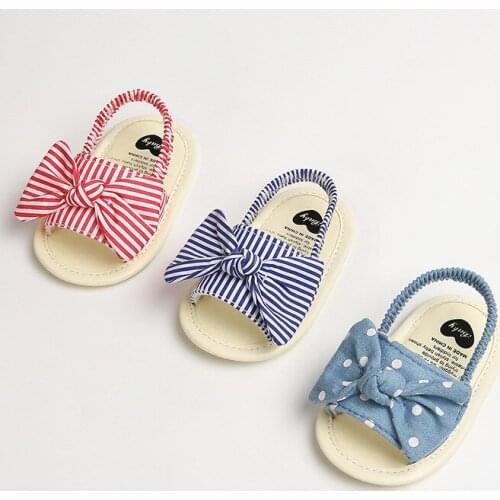 Bobora Newborn Kid Baby Girl Bowknot Sandals Summer Casual Crib Baby Shoes First Prewalker Baby Sandals