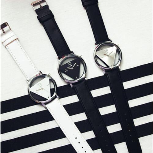 Fashion reloj mujer zegarek damski Triangle Transparent Watch Women Watches Casual Womens Watches Ladies Watch montre watch