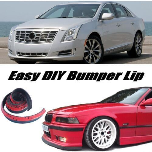 Bumper Lip Deflector Lips For Cadillac XTS 2012~2015 Front Spoiler Skirt For TopGear Friends Car View Tuning / Body Kit / Strip