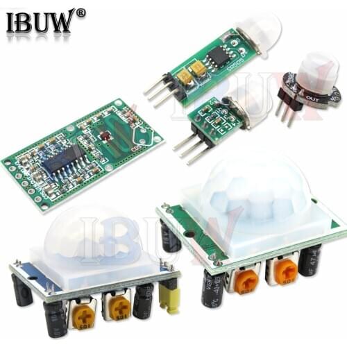HC-SR501 HC-SR505 AM312 SR602 Adjust IR Pyroelectric Infrared Mini PIR module Motion Sensor Detector Module Bracket for arduino