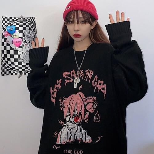Anime Cartoons cosplay Ikishima Midari Harajuku Tops Sweater Hip hop Uniform Outfit Anime Cosplay Costumes Loose sweater suits