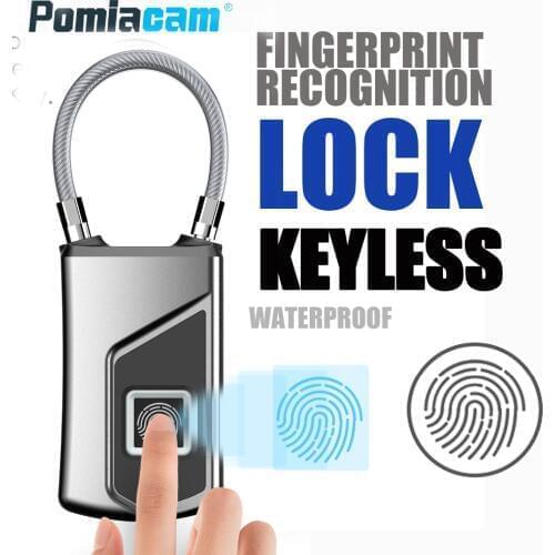 L1 Keyless Fingerprint Lock waterproof smart keyless fingerprint lock for travel journey trunk Suitcase Luggage Baggage Boarding