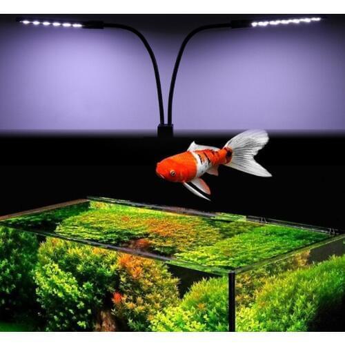 New 15W Fish Tank Lamps EU Plug Aquarium Plant Lights High Brightness Energy Saving