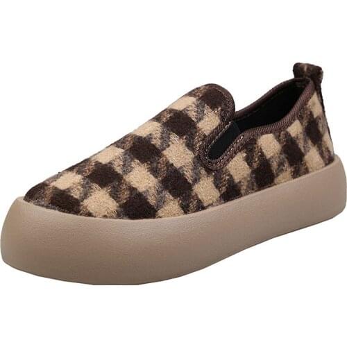 Loafer Shoes 2021 Spring Summer Autumn Breathable Flat-heeled Canvas Vulcanized Shoes Lazy Uniform Professional Pedal