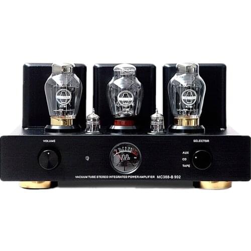 MC368-B902 single-end fever hifi tube amplifier, KT90 tube amplifier. Output power: 18W, frequency response: 17Hz~45KHz ±1dB