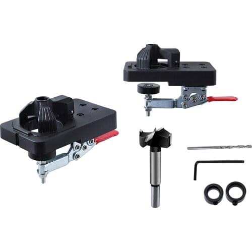 Multifunctional 35mm Hinge Boring Jig Hole Drilling Guide Locator Fixture Woodworking Door Hole Opener Template Cabinets Tools