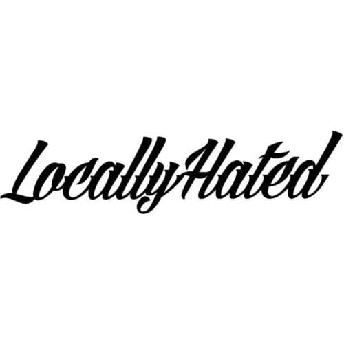 Locally Hated Letters Reflective Car Vehicle Body Window Decals Sticker Decor автомобильные товары наклейки на авто Accessories