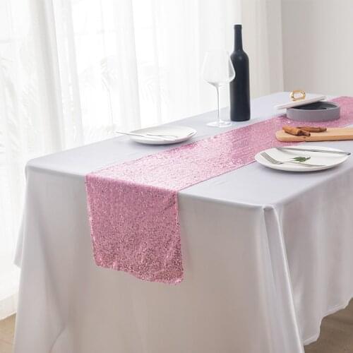 Sequined Table Runner For Modern Home Banquet Lawn Wedding Decoration Birthday Baby Shower Party Camino De Mesa Boho Decor Table
